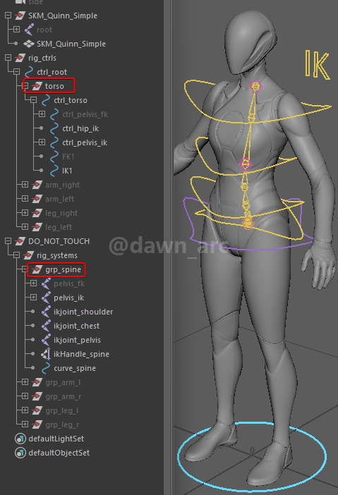 [Maya]Rigging 10 - Spine IK